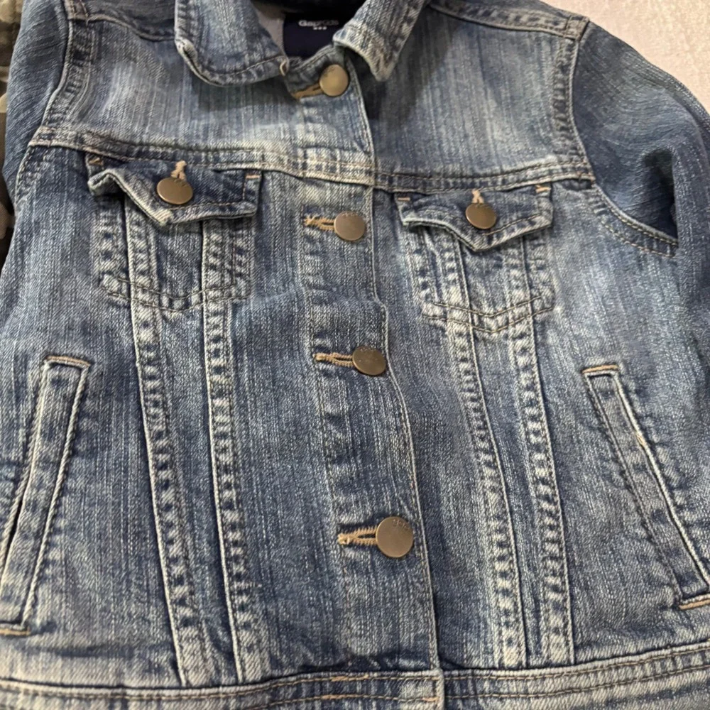 Gymboree Camo Jacket and GapKids Denim Jacket Bundle Size Small 5-7